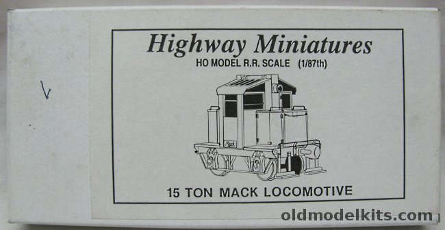 Jordan Products HO 15 Ton Mack Locomotive - HO Scale (Not Powered), 302 plastic model kit